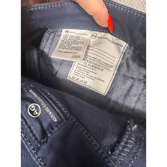 AG Adriano Goldschmied The Prima Jeans 25R Blue Mid Rise Cigarette - Picture 6 of 7